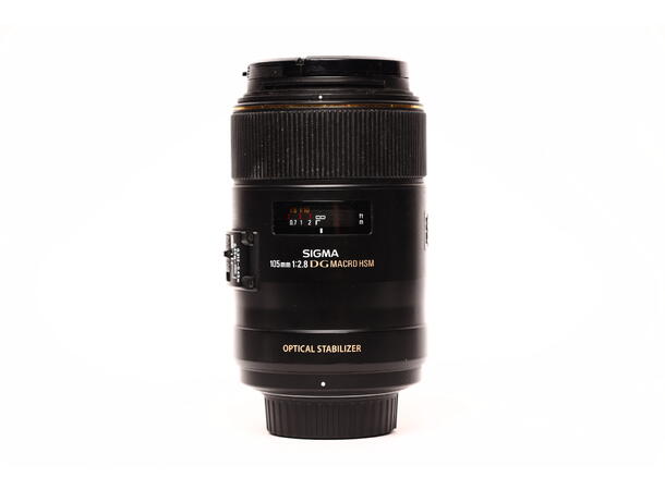Sigma 105mm 1:2.8 DG OS Macro HSM BRUKT BRUKT, Se beskrivelse, for Nikon