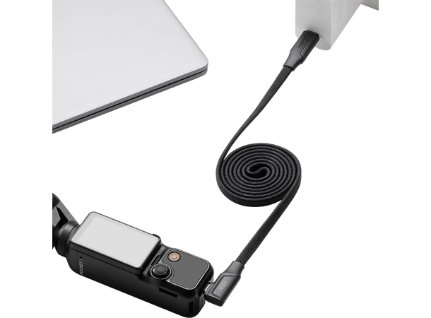 Smallrig 5612 USB-C Self-Coiling kabel Self-Coiling Charging Cable 100cm, 100W 