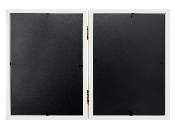 Willow Hvit Ramme 13x18 cm dobbel Elegant hvit ramme i tre 