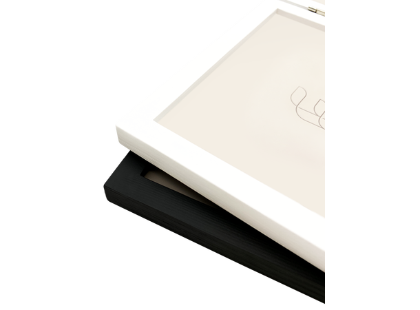 Willow Hvit Ramme 13x18 cm dobbel Elegant hvit ramme i tre 