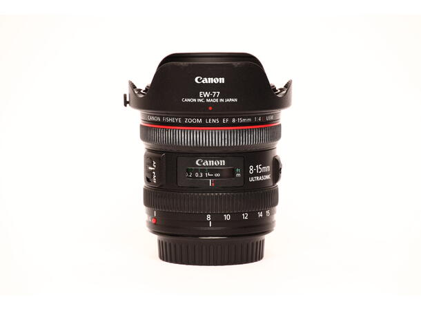 Canon 8-15mm 1:4 L EF USM BRUKT BRUKT, Se beskrivelse 