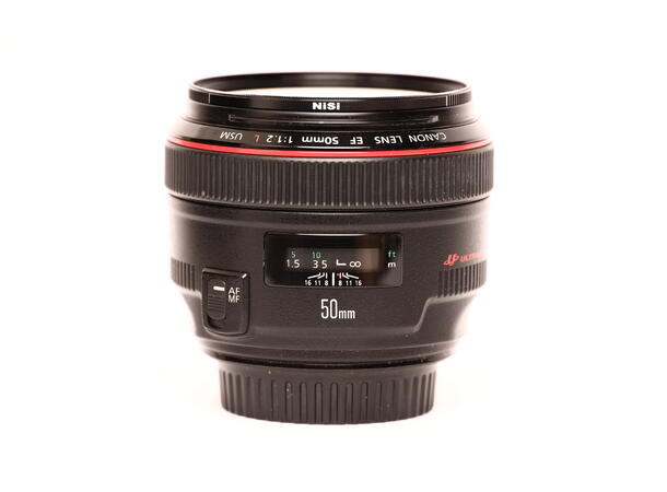 Canon EF 50mm f/1.2 L USM, BRUKT BRUKT, Se beskrivelse 