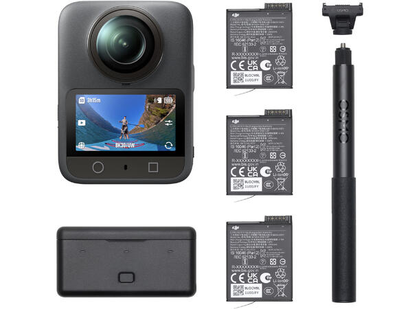 DJI Osmo 360 Adventure Combo 8K 360°-video, 120 MP 360°-foto 