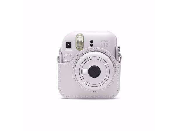 Fujifilm Instax Mini 12 Case Hvit Clay White. Instax Mini 12 kameraveske 