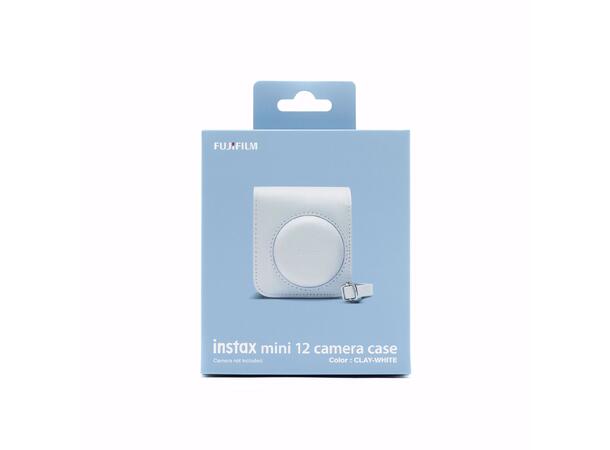 Fujifilm Instax Mini 12 Case Hvit Clay White. Instax Mini 12 kameraveske 