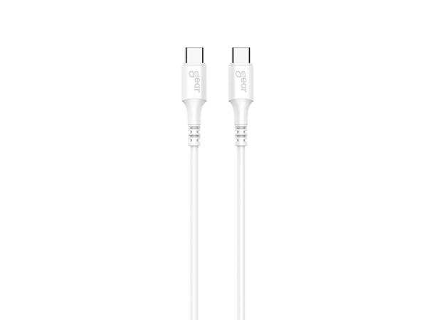 Gear Ladekabel USB-C til USB-C 0,5 m USB 2.0, 0.5 m Kabel Hvit 