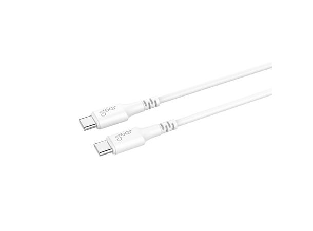 Gear Ladekabel USB-C til USB-C 0,5 m USB 2.0, 0.5 m Kabel Hvit 