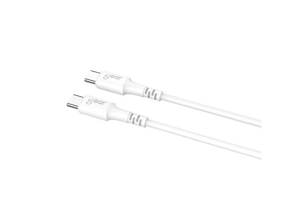 Gear Ladekabel USB-C til USB-C 0,5 m USB 2.0, 0.5 m Kabel Hvit 