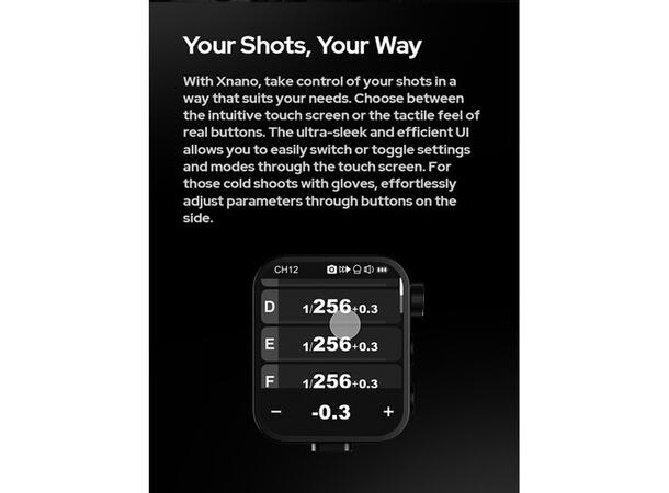 Godox X3 Xnano TTL Wireless Trigger S Trådløs Blits utløser for Sony 