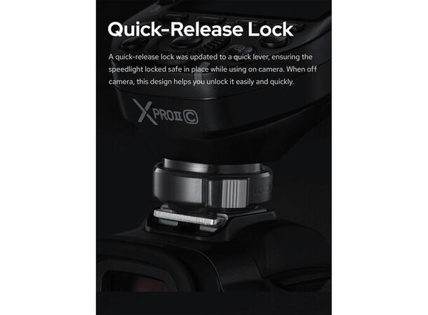 Godox XPro II TTL Trigger for Canon Trådløs Blits utløser for Canon