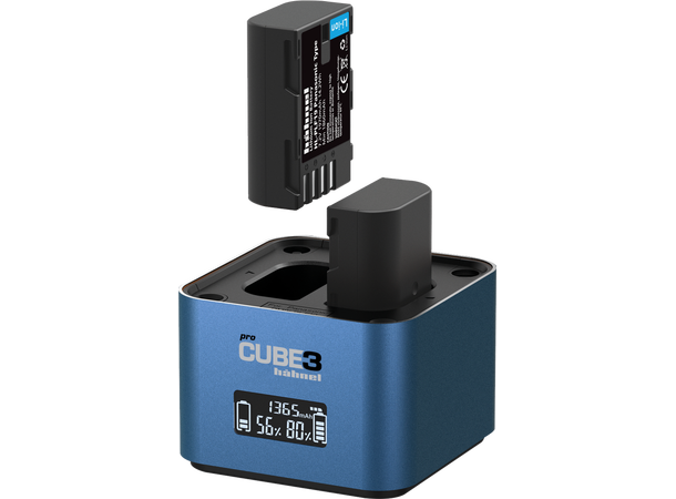 Hahnel ProCube 3 Twin Charger, Panasonic Smart dobbellader 