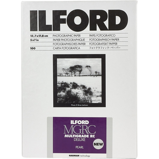 Ilford Multigrade RC Deluxe Pearl 20x25 25 stk 20,3x25,4 cm S/H mørkeromspapir
