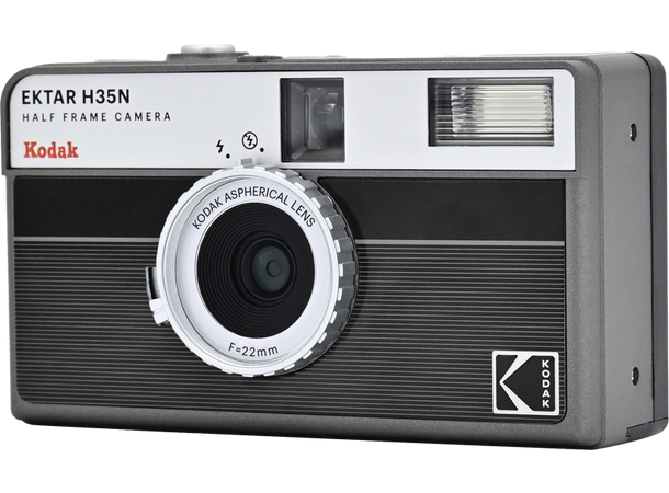 Kodak EKTAR H35N Half Frame Sort Analogt kamera som skyter half frame