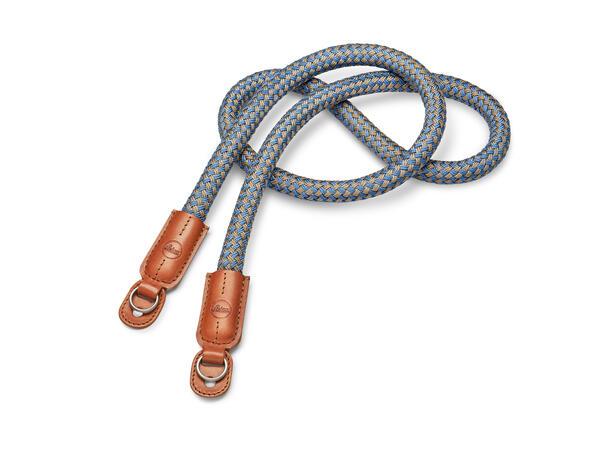 Leica rundfletta kamerastropp blå/brun 