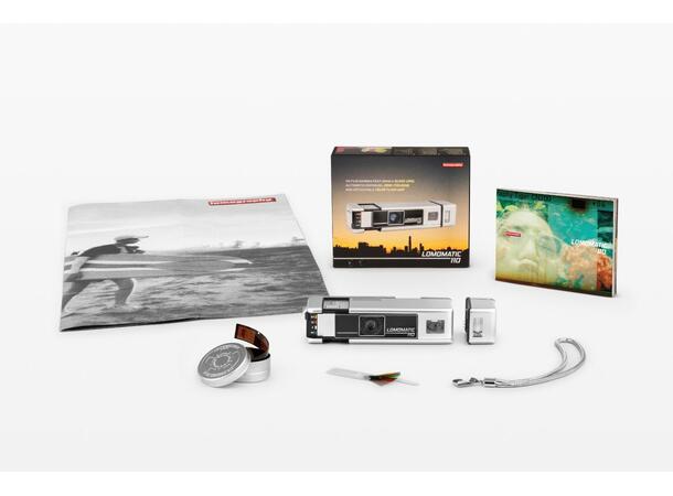 Lomography Lomomatic 110 Flash Metal Kamera med blits for 110-film, i metall 