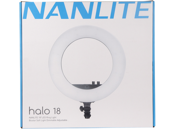 Nanlite Halo18 LED Ringlys Ringlys for mobil, vlogging og sminke 