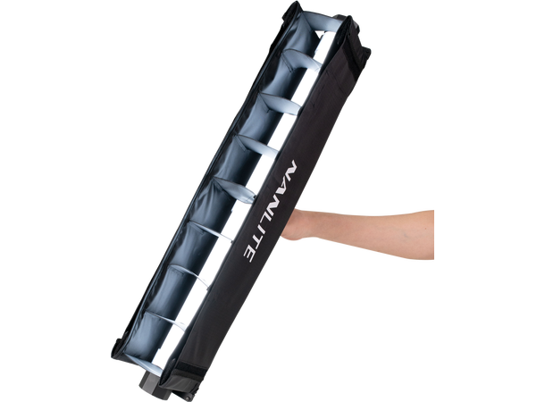 Nanlite Lovedør med Eggcrate Lysmodifikator for Pavotube II 15X 