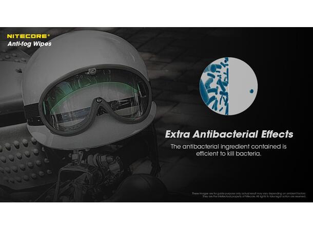 Nitecore Anti-fog Wipes Anti-dugg kluter, 30stk 