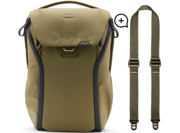 Peak Design Everyday Backpack 20L + Reim Inkludert Slide Lite - 20L Kelp 