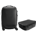 Peak Design Roller Pro CarryOn + XL Cube Sort, Robust trillebag for trygg reise