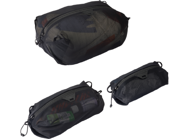 Peak Design Ultralight Mesh Packing Cube Pakke med XXS, XS og S størrelse. Sort 