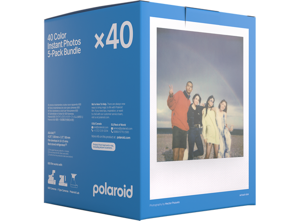 Polaroid 600 Farge 5 pk. Fargefilm for Polaroid 600 kamera 