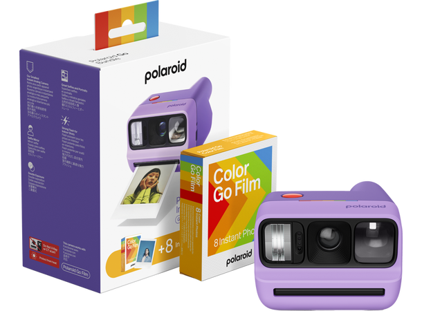 Polaroid Go Gen 3 Color filmbundle Lilla Inkludert en pakke med film (8 bilder) 