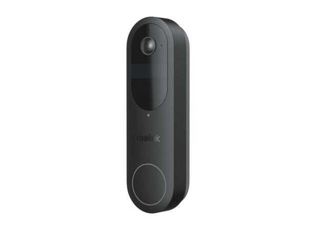 Reolink Doorbell Battery Sort 2K, Dual-Band Wifi, 7000mAh, Deteksjon 