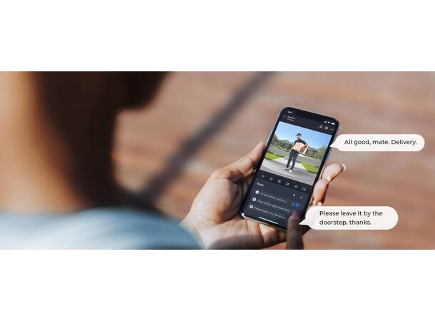 Reolink Doorbell Battery Sort 2K, Dual-Band Wifi, 7000mAh, Deteksjon 