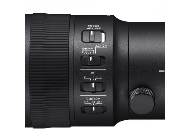 Sigma 500MM F/5.6 DG DN OS Sport, Sony E En svært lett og kompakt ultratele 