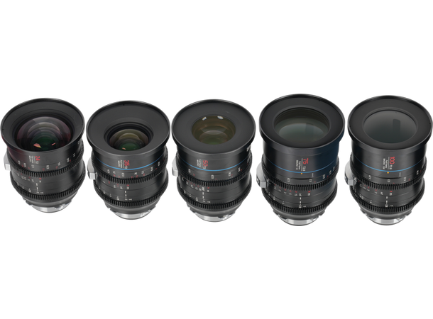 Sirui Cine Lens Kit Jupiter 5 Lenses EF Kit med 24, 35, 50, 75 og 100mm EF-mount