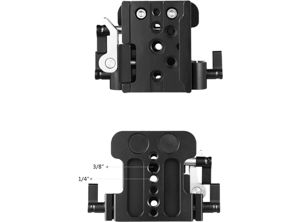 SmallRig Univ 15mm Rail Support Baseplat Baseplate med feste for 15mm rods 2092 