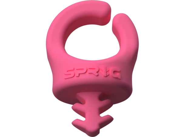 Sprig Cable Management 1/4", 6-pakke Superpraktisk organisering, Rosa farge 