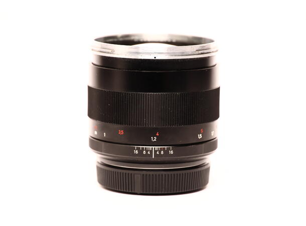 Zeiss 85mm f/1.4 Planar ZE BRUKT BRUKT, Se beksrivelse, for Canon EF 