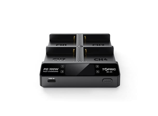 Accsoon Hurtiglader TopRig NP-F 100W, Fire NP-F batterier 