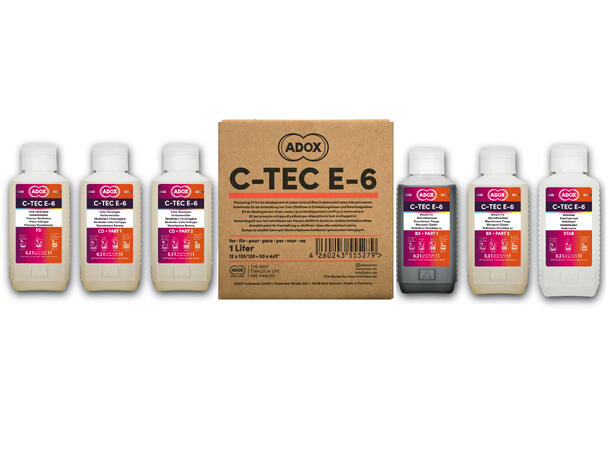 Adox C-TEC E-6 3-bath kit E6-fremkallingskit for 12 filmer 