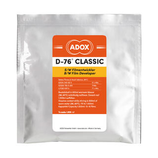 Adox D-76 Classic Developer mix 1000 ml Klassisk, rimelig pulver S/H-fremkaller