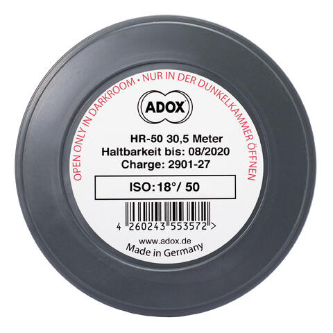 Adox HR-50 135 30,5 meter rull Bulk. ISO 50 m/ speed boost. S/H-film