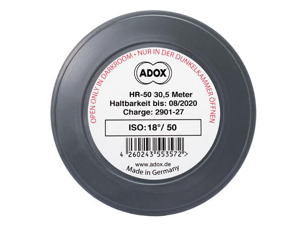 Adox HR-50 135 30,5 meter rull Bulk. ISO 50 m/ speed boost. S/H-film 