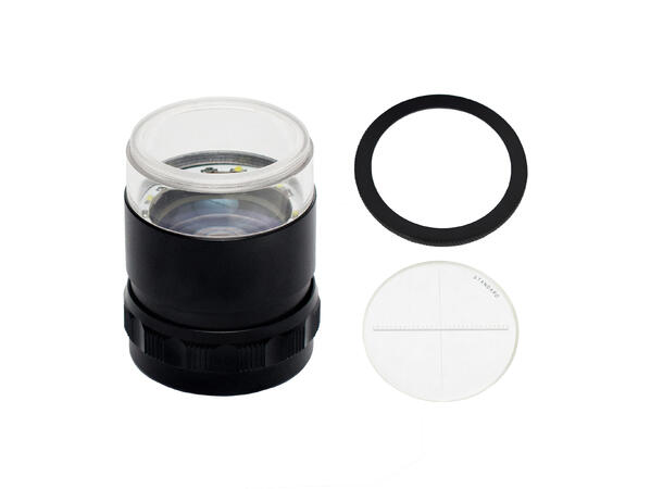 Adox Precision Loupe 10x Høykvalitets skarp lupe med lys 