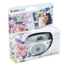 AgfaPhoto Le Box Wedding Flash Engangskamera med 27 eksponeringer