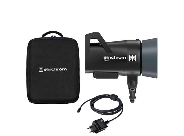 Elinchrom FIVE Monolight Kit Batteridrevet studioblits. 500W