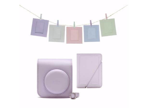 Fujifilm Instax Mini 12 Accessory Kit Lilac Purple. Veske, album og rammer 