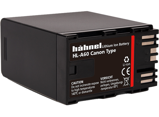 Hahnel Batteri Canon HL-A60 Erstatningsbatteri for Canon BP-A60 