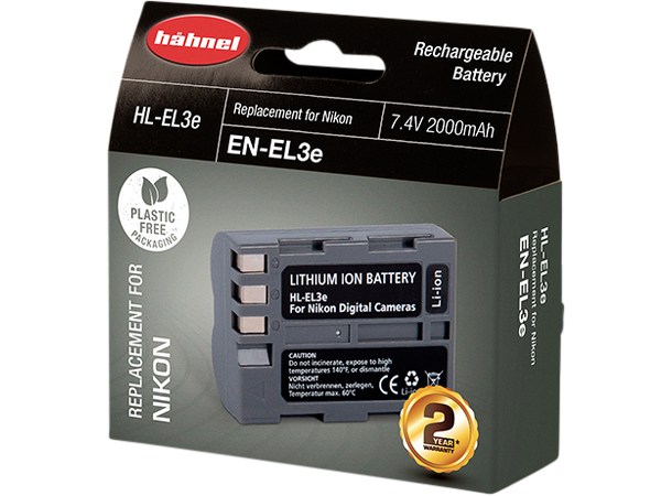 Hahnel Batteri HL-EL3E Nikon Erstatning for Nikon EN-EL3e 