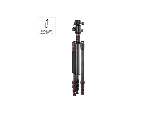 Hama «Ramble II Duo Carbon» 160 Ball Allsidig og ultralett reisestativ 