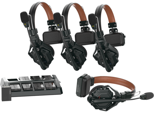 Hollyland C1 Pro Trådløst Intercomsystem Pakke med 4 Noice Cancelling Headset 
