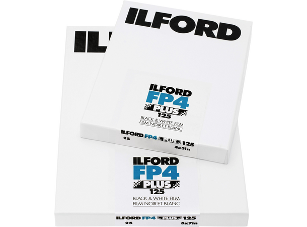 Ilford FP4 Plus 4x5 bladfilm 100 ark 4x5" bladfilm. 100 sheets 