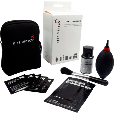 Kite lens cleaning kit