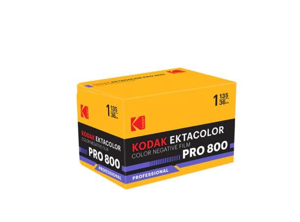 Kodak Ektacolor Pro 800 135-36 1 rull, fargefilm, 800 ASA, 36 bilder 
